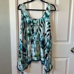 Ana Sleeveless Asymmetrical Top - 1x